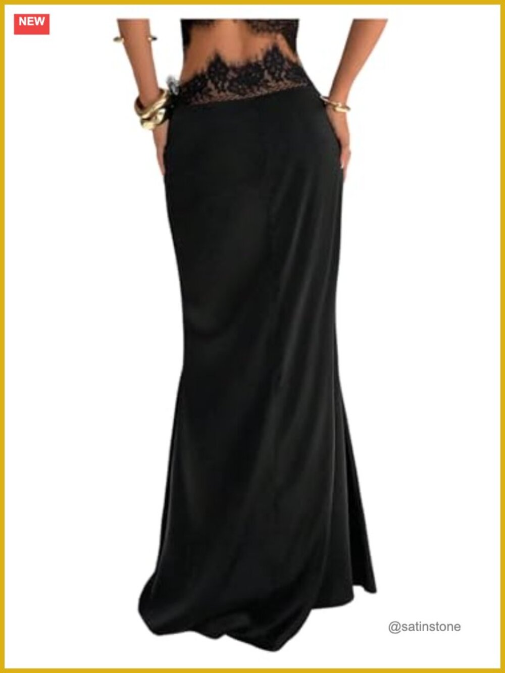 Sheer Lace Bodycon Fishtail Maxi Skirt with Medium Stretch for Cocktail Parties